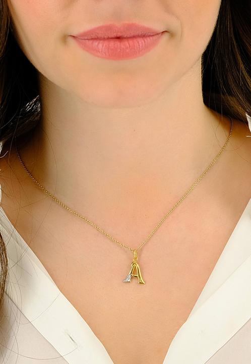 Produktbild Muau Buchstabe (750, Weissgold, 18K Gelbgold)