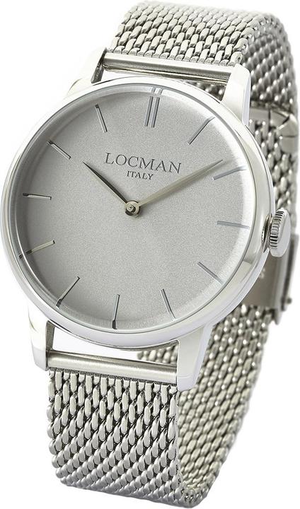 Produktbild Locman Italy Herrenuhr 1960 silber Ref. 0251 (Analoguhr, 41 mm)