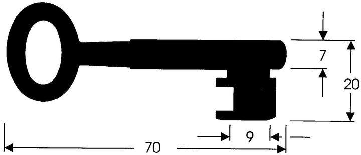 Glutz Zifferschlüssel (Einsteckschloss)