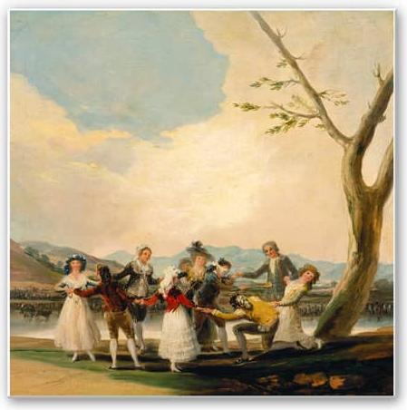 Image du produit Trenddeko de Goya - Le jeu du colin-maillard (50 x 50 cm)