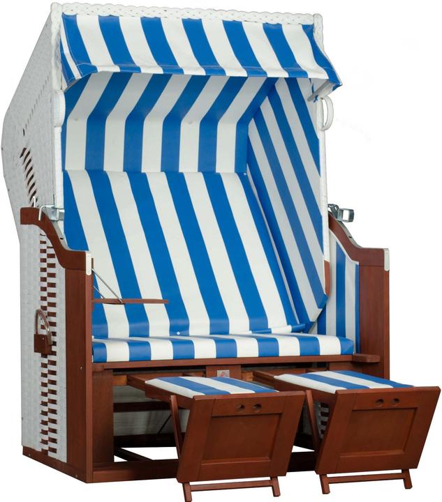 dekoVries Strandkorb Ostsee weiss