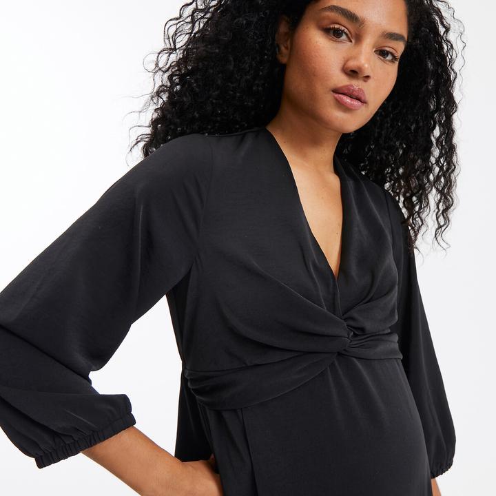 Actual product image La Redoute Collections Maternity dress in wrap look (32)