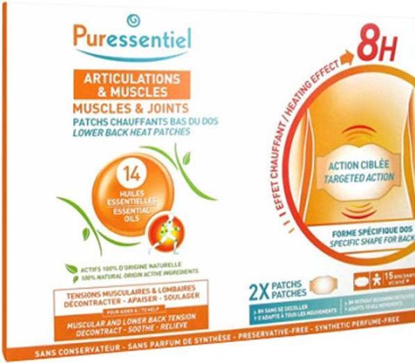 Produktbild Puressentiel Wärmende Pflaster unterer Rücken (2 x)