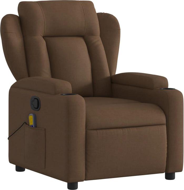 Produktbild VidaXL Massagesessel Braun Stoff,Farbe: Braun,Material: Stoff (100