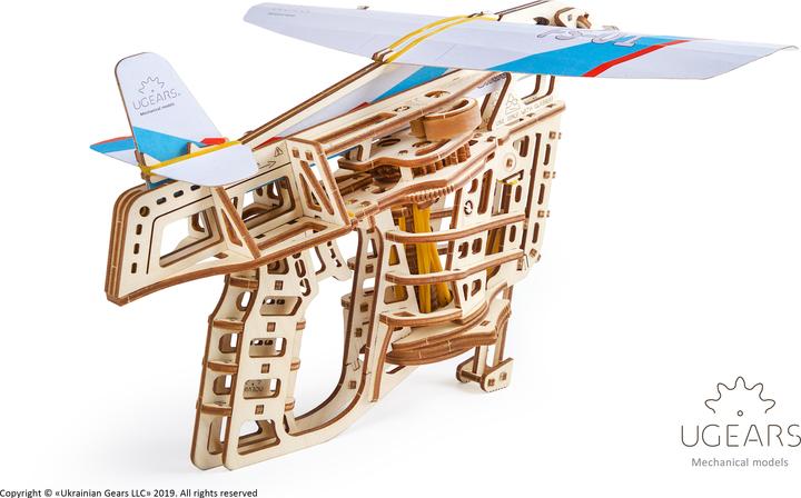 Actual product image Ugears Aircraft starter mechanical model kit