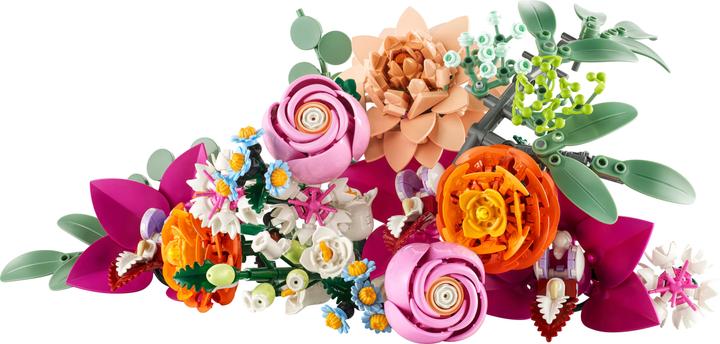 Actual product image LEGO Schöner Rosafarbener Blumenstrauss (10342, LEGO Icons, LEGO Botanical)