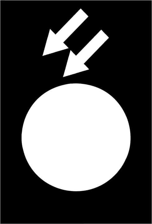 Actual product image Schneider Electric Labelling plate bw rectangular BACKWARD ZB2BY2967