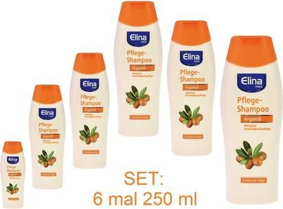 Immagine prodotto Elina med Shampoo all'olio di Argan 250ml per un'idratazione intensiva (250 ml, Shampoo liquido)