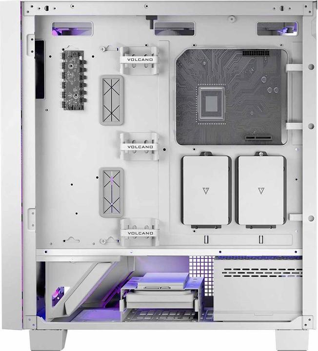 Produktbild Modecom Volcano Perun Apex ARGB biała (mATX, Mini-ITX, ATX, E-ATX)