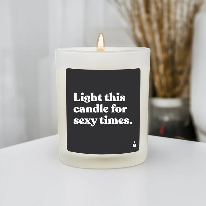 Actual product image Chatty Candles Scented candle Flowery Light this candle for sexy times.