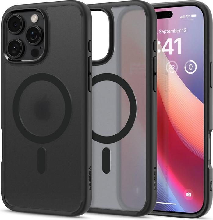 Spigen Ultra Hybrid MAG iPhone 16 Pro Max MagSafe frost nero ACS08003 (Apple iPhone 16 Pro Max)