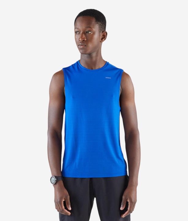 Kiprun Lauf-Tanktop ohne Seitennähte - 500 Komfort indigoblau