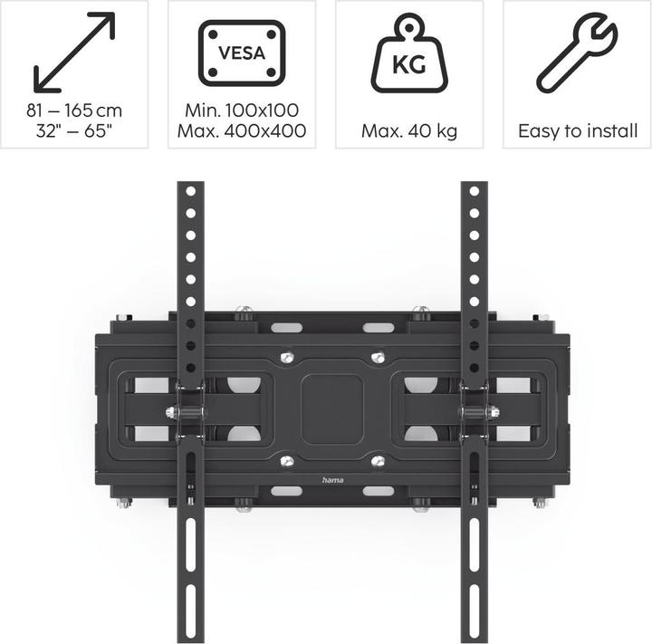 Image du produit Hama Fullmotion (Mur, 65", 40 kg)