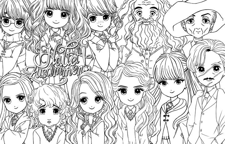 Actual product image Panini Harry Potter Magical Colouring Book