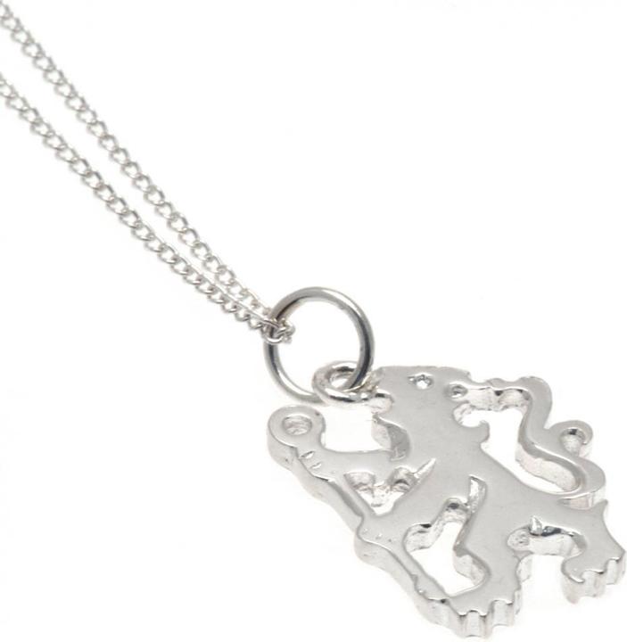 Produktbild Chelsea FC Sterling Silber LionAnhänger und Kette (100% Sterling Silber)