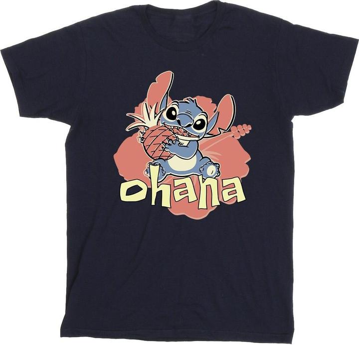 Disney Lilo And Stitch Ohana Pineapple TShirt