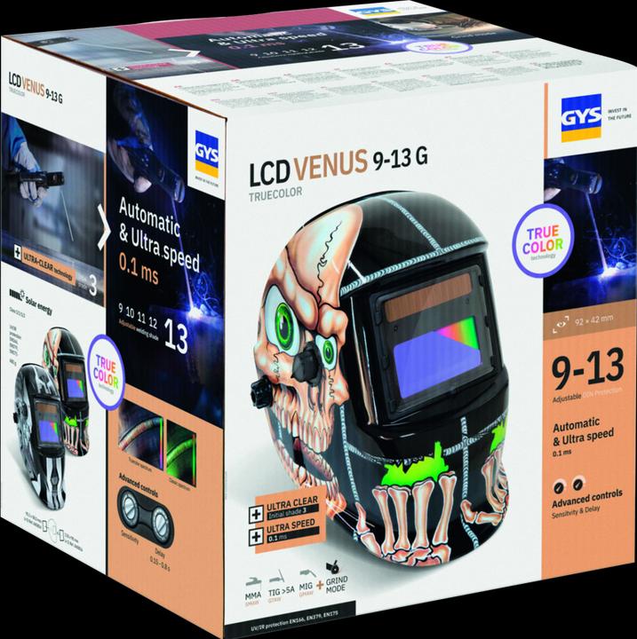 Produktbild GYS LCD Venus 9/13 G Bones True Color