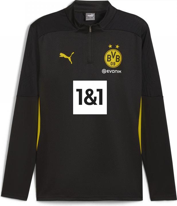 Puma BVB Training 1/4 Zip Top with Sponsor