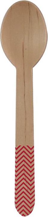 Produktbild JT Lizenzen Holzlöffel Chevron Red: kompostierbar (8 x)