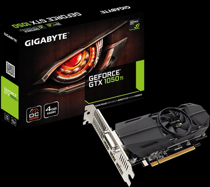 Actual product image Gigabyte GeForce GTX 1050Ti OC (4 GB)