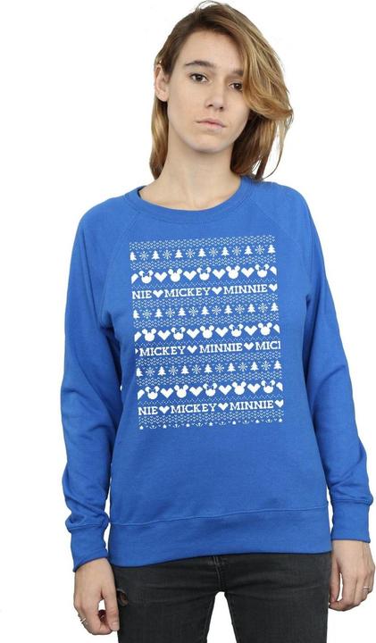 Produktbild Disney Mickey And Minnie Christmas Fair Isle Sweatshirt (XXL)