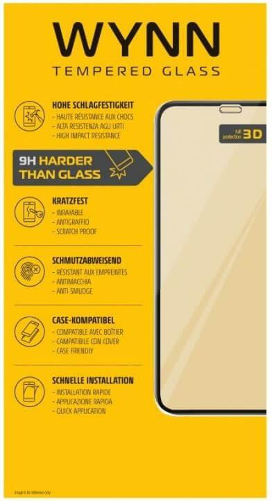 Produktbild Wynn Electronics Full Coverage 3D Schutzglas Samsung Galaxy A40 (1 Stück, Samsung Galaxy A40)