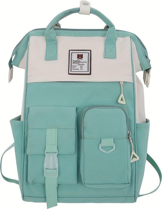 Produktbild Only-Bags.Store Style Schulrucksack, grosse Kapazität Colorblock täglichen Gebrauch Schule Rucksack