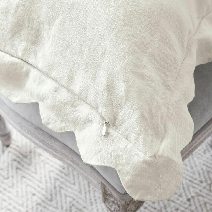 Image du produit Loberon Housse de coussin (set de 2) Fontienne blanc (40 x 40 cm)