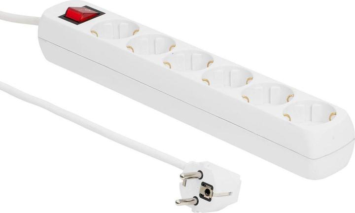 Image du produit MicroConnect Verlängerungsschnur (6 x, CEE 7/3, 3 m)