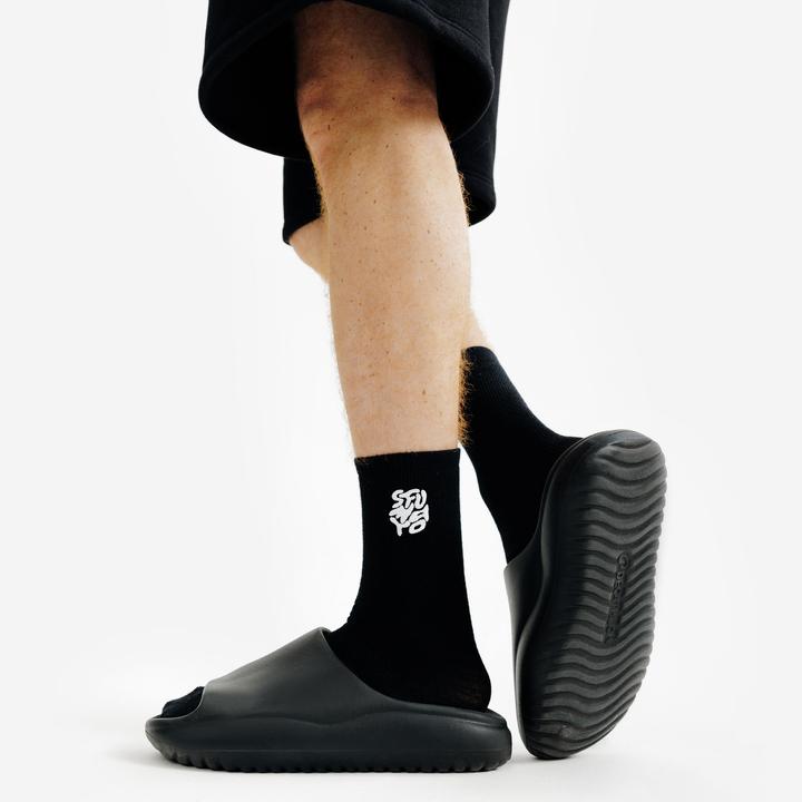 Immagine prodotto Decathlon Badeschlappen Slides Damen/Herren - schwarz (45)
