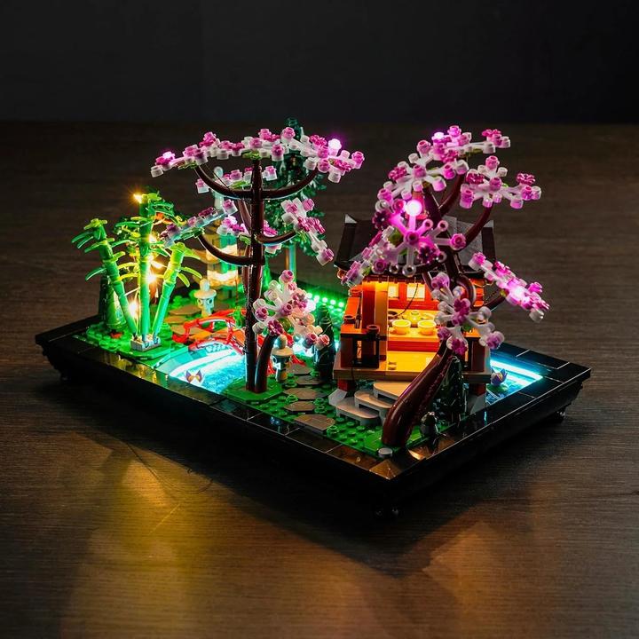 Actual product image BrickBling LED light set for LEGO Garden of Silence (10315) incl. remote control