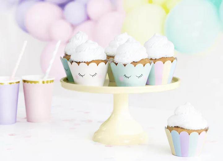 Immagine prodotto Partydeco Contenitore per cupcake/muffin - Nuvole (6pz)