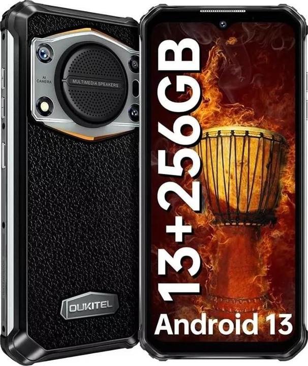 Actual product image Oukitel WP22 (256 GB, Midnight Black, 6.58", Dual SIM, 48 Mpx, 4G)