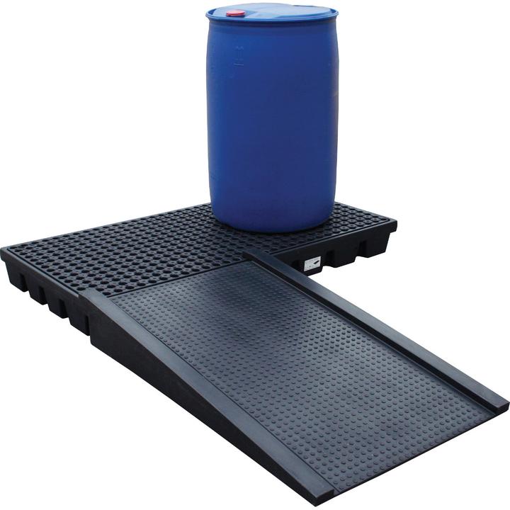 Actual product image Jonesco PE loading ramp for sump trays, LxWxH 810 x 1290 x 180 mm, max. load 500 kg.