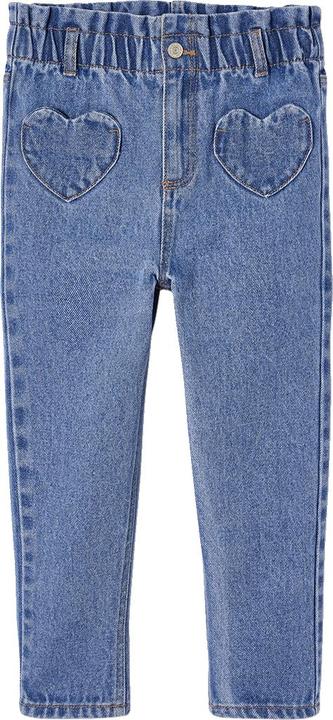 Produktbild Vertbaudet Mädchen Paperbag-Jeans mit Herz-Taschen (98)