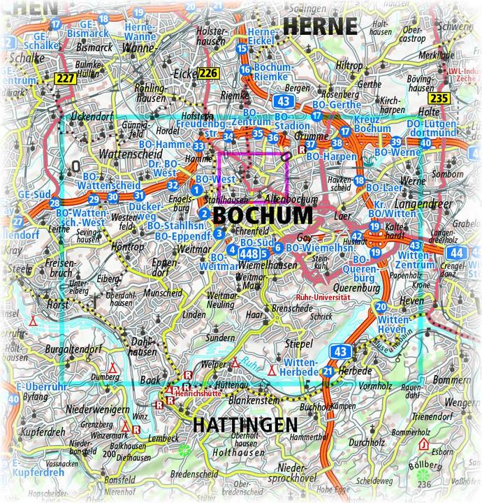 Produktbild PublicPress Stadtplan Bochum