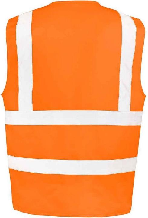 Actual product image Result Mens Polycotton Heavy Duty Rail Hi-Vis Vest (S)