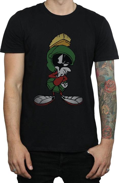 Actual product image Looney Tunes Mens Marvin The Martian Pose Cotton T-Shirt (XL)