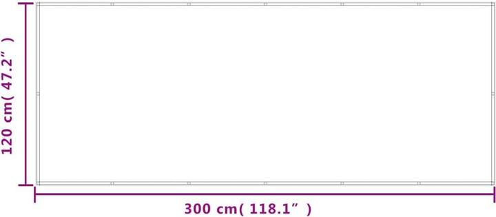 Immagine prodotto VidaXL Balkon-Sichtschutz 100% Polyester-Oxford (300 cm)