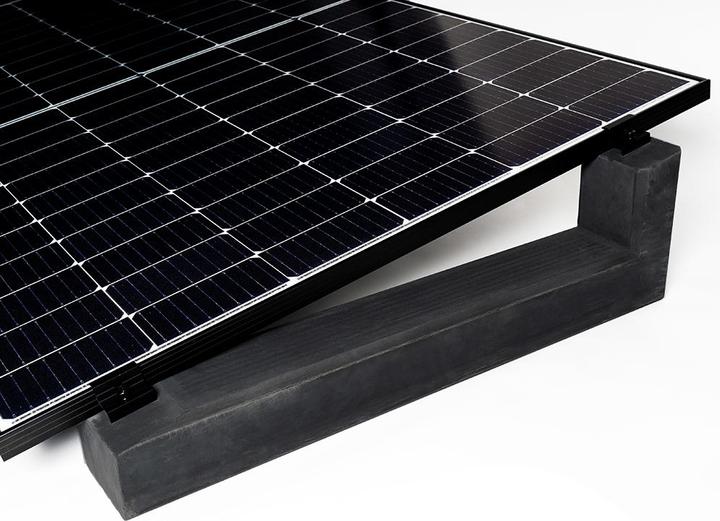 Actual product image Wattstone PV elevation flat roof for 6 solar modules 15° concrete base aluminium-laminated building (Solar system mounting material)