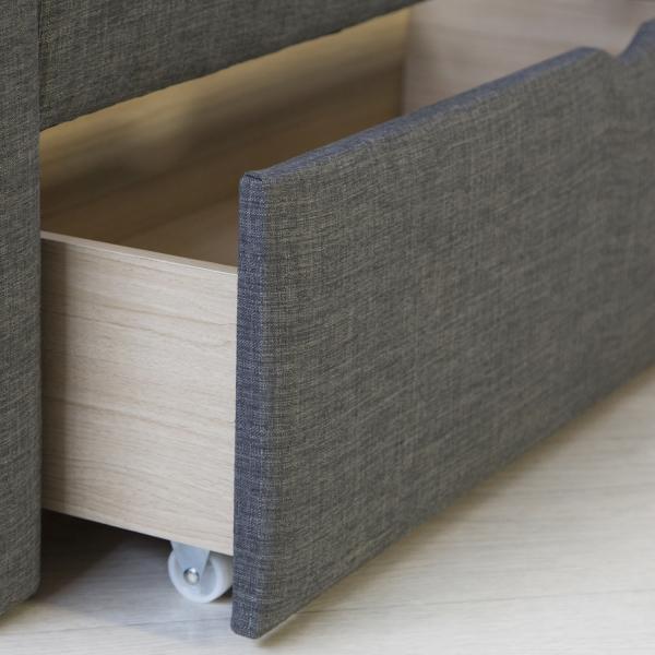 Image du produit Homestyle4u Lit rembourré (180 x 200 cm)