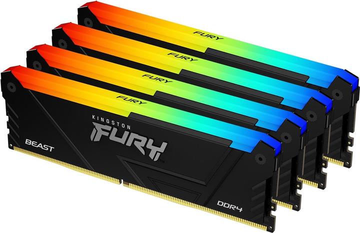 Image du produit Kingston Fury Beast RGB (1 x 16GB, 3600 MHz, RAM DDR4, DIMM)
