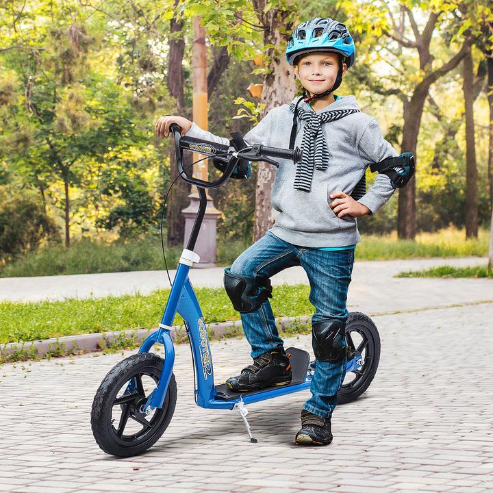 Immagine prodotto Homcom Monopattino per bambini con battistrada antiscivolo, cavalletto per bici in metallo per il