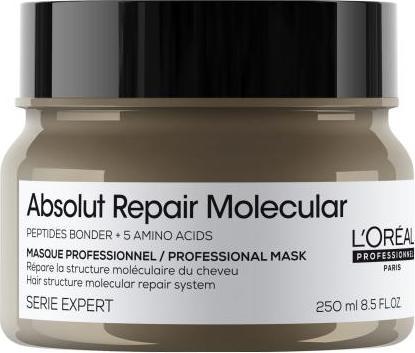 Image du produit L'Oréal Professionnel LOral Professionnel - Masque pour cheveux Absolute Repair Molecular (Masque Professionnel) - (250 ml)