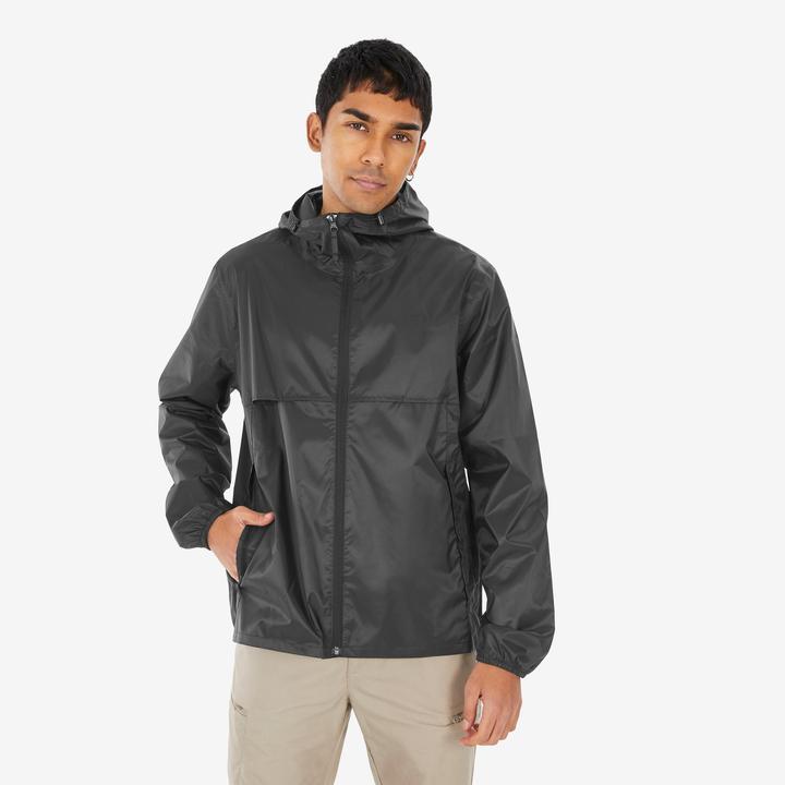 Immagine prodotto Quechua Giacca da pioggia da uomo Raincut Fullzip - nero (4XL)