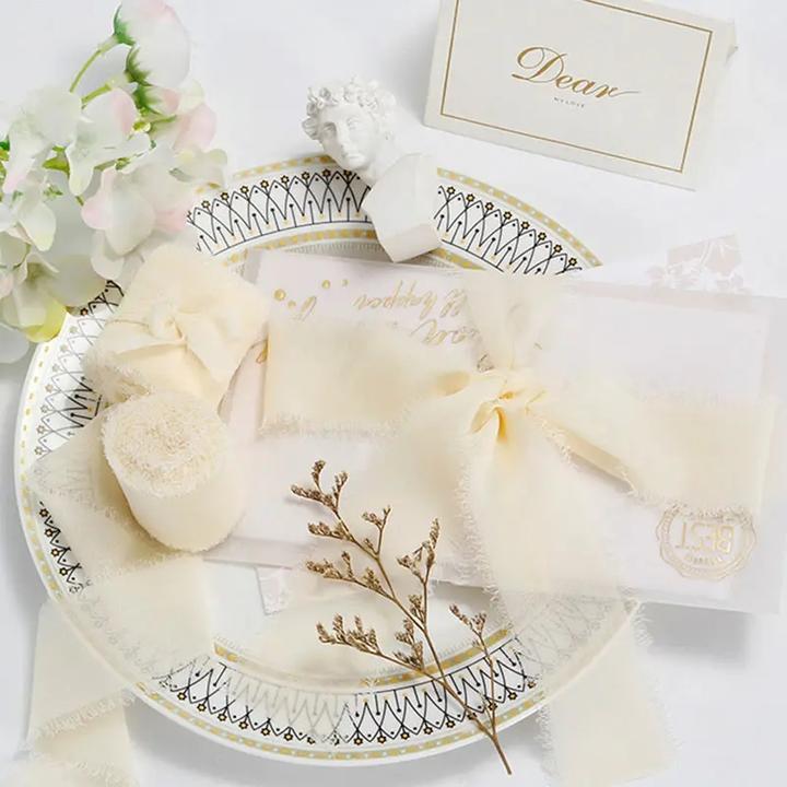 Image du produit I Am Creative Chiffon Geschenkband DIY Maschen Deko Band 3er Set (Ruban, 3 x)