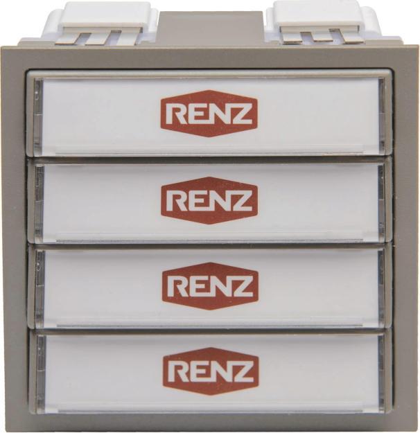 Actual product image Renz Push-button module w.1 light/1 97-9-85274 Doorbell push-button Colour:grey 97-9-85274.7039