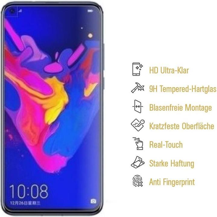 Actual product image Protectorking 3x real tempered 9H armoured glass 3D CLEAR (3 Piece, Huawei Nova 4)