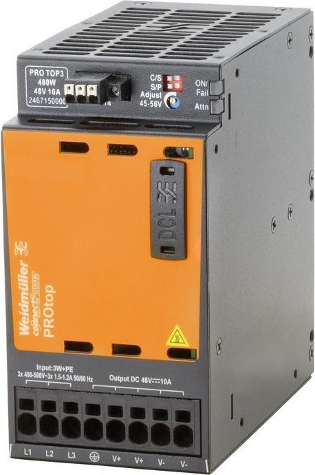 Actual product image Weidmüller Switching power supply PRO TOP3 480W 48V 10A (480 W)