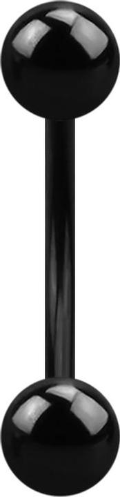 Produktbild Star Piercing Micro Banane schwarz Innengewinde mit zwei Kugeln schwarz (Titan G23)